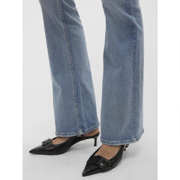 Vero Moda Flash Flared Fit Li371 Jeans Blå S / 34 Kvinde