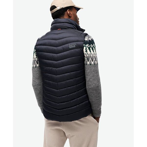 Superdry Fuji Sport Padded Väst Blå 2XL Man