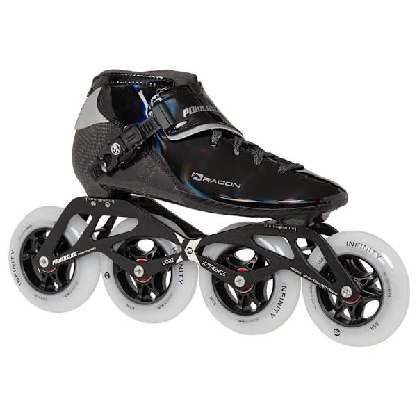 Powerslide Dragon Black 100 Inline-skøjter  EU 41