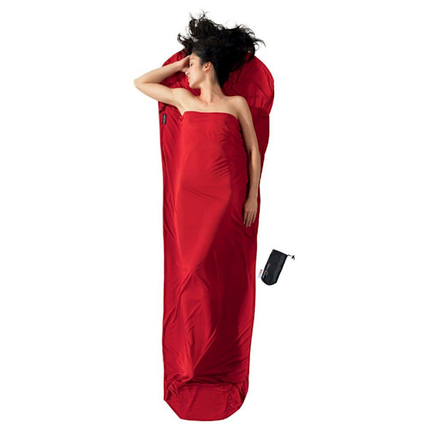 Cocoon Sänglakan Thermolite Radiator Mummy Liner Röd 220 x 80-60 cm