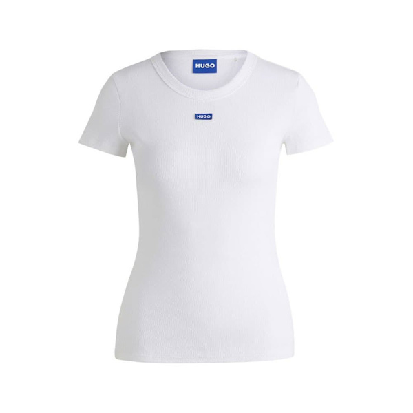 Hugo Easy B 10257055 T-shirt Med Korta ärmar Vit XL Kvinna