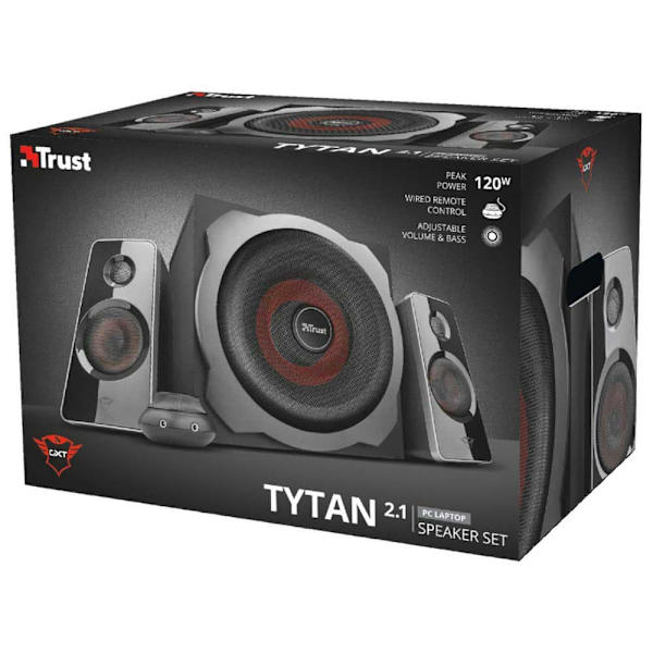 Trust Højttalere 2.1 Gtx 38 Tytan 60w Sort