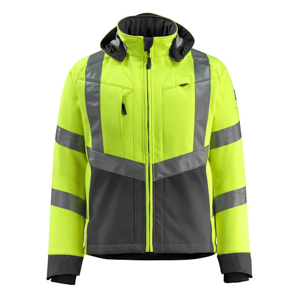 Mascot Softshell Jakke Med Hætte Safe Supreme 15502 Gul 4XL