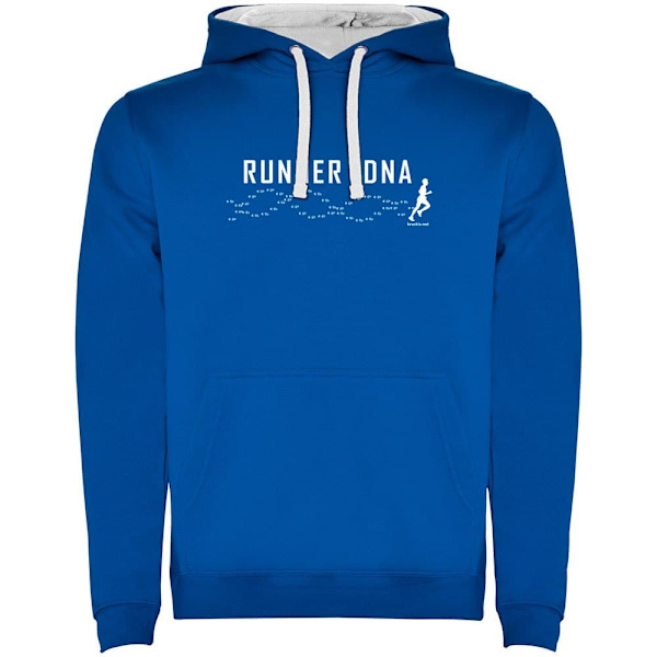 Kruskis Hættetrøje Runner Dna Two-colour Blå XL Mand