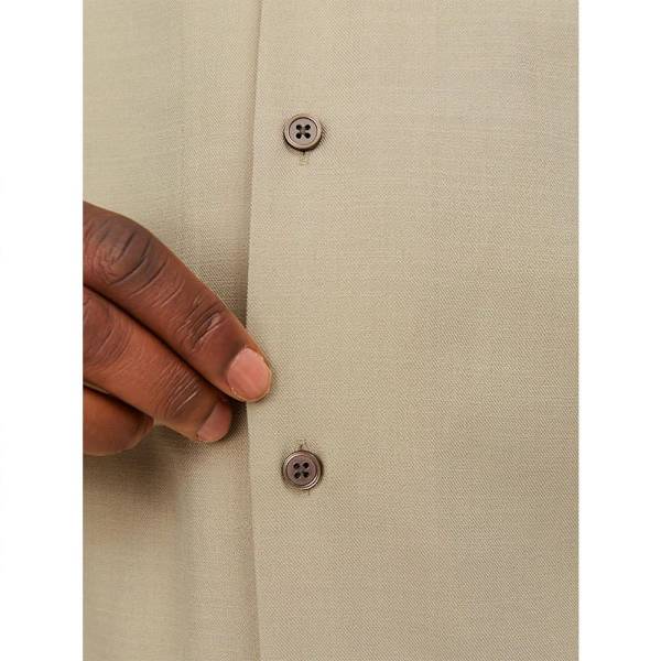 Jack & Jones Aaron Tencel Resort Kortærmet Skjorte Beige L Mand