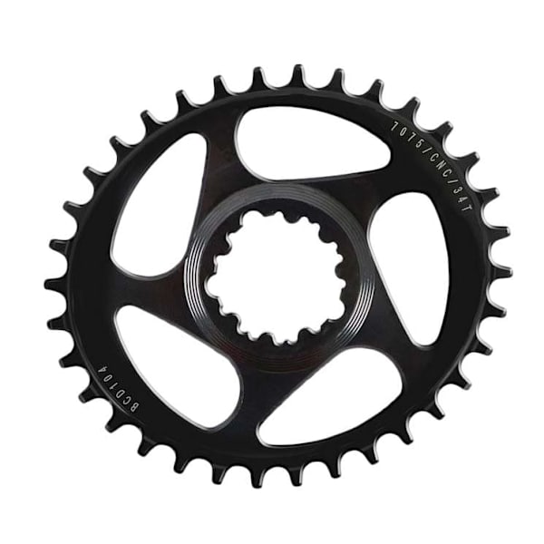 Massi Kæderring Direct Mount Oval Sort 36t