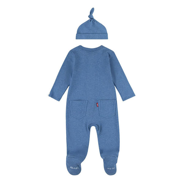 Levi´s ® Kids Footed Coverall Langærmet Sæt Blå 3 Months