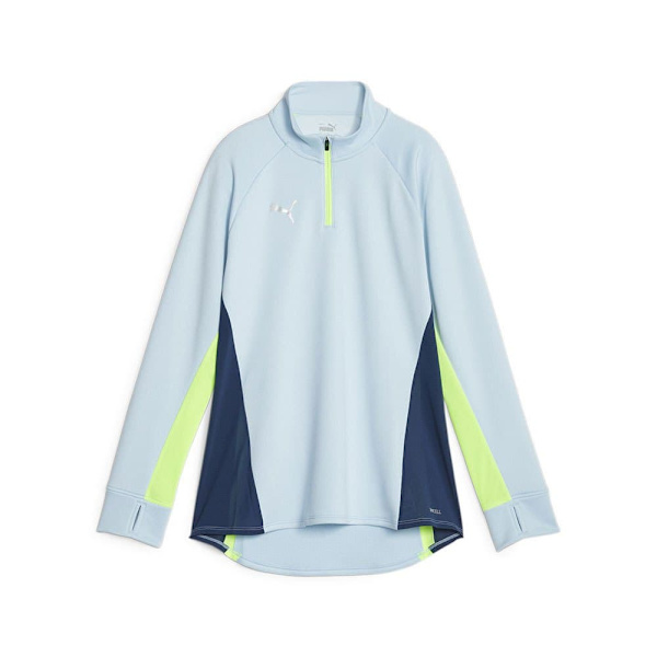 Puma Halv Lynlå Sweatshirt Individual Blaze Training Blå S Kvinde