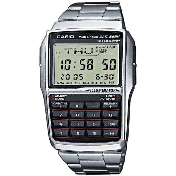 Casio Armbandsur Databank Silver