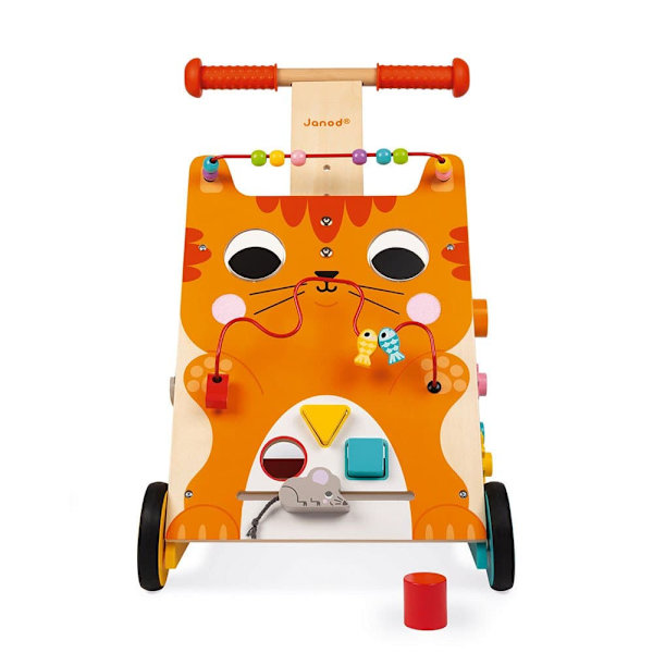 Janod Multi-activities Cat Baby Walker Flerfärgad 12 Months-3 Years