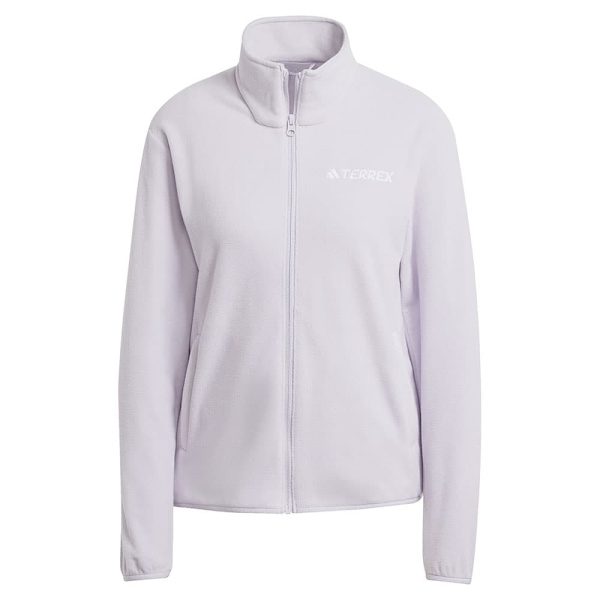 Adidas Multi Essentials Fleecejakke Med Fuld Lynlås Hvid XS Kvinde