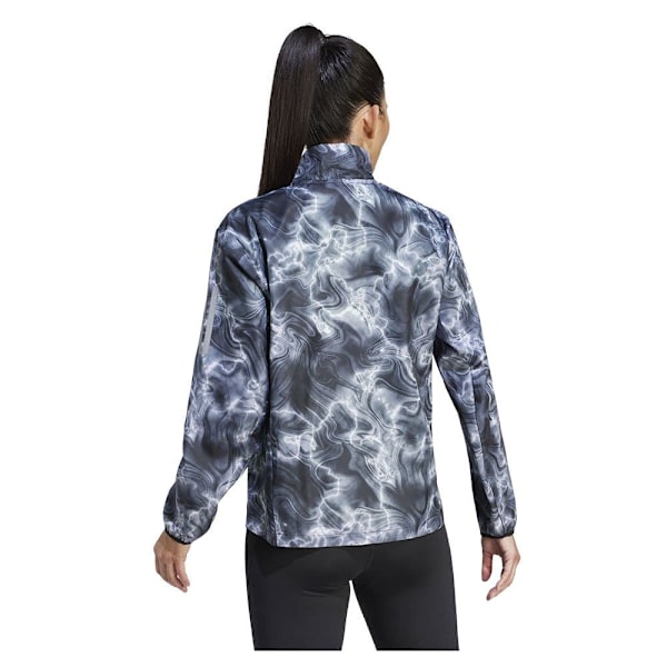 Adidas Jakke Own The Run Allover Print Windbreaker Grå XS Kvinde