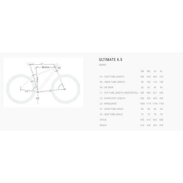 Bh Ultimate 6.5 29´´ Xt 8100 2023 Mtb Cykel Gylden M