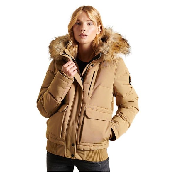 Superdry Bomberjacka Everest Beige S Kvinna