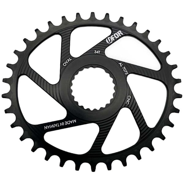Ufor Oval Kæde-ring Direct Mount Sort 32t