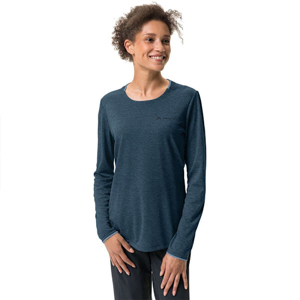 Vaude Essential T-shirt Med Lange ærmer Blå 46 Kvinde