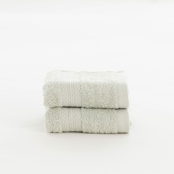 Muare Pakke Med 2 Håndklæder Frisure 50x100 Cm Beige