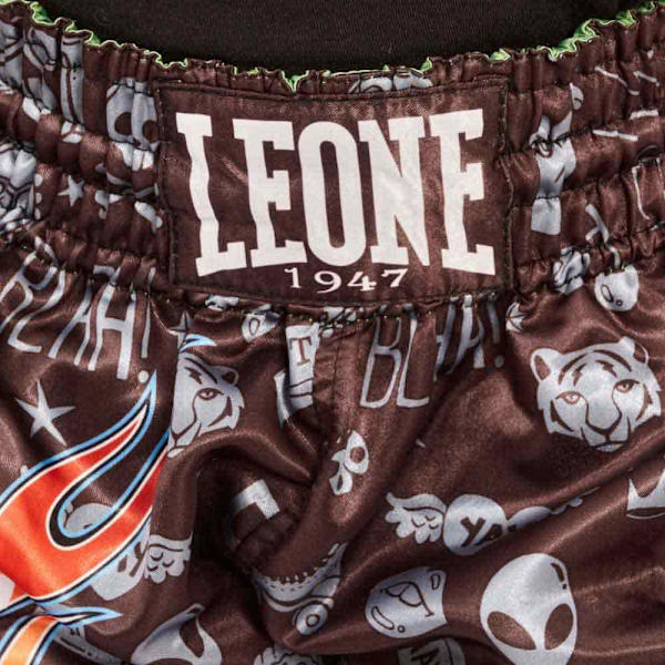 Leone1947 Thaibox Trunks Flames Flerfärgad XL Pojke