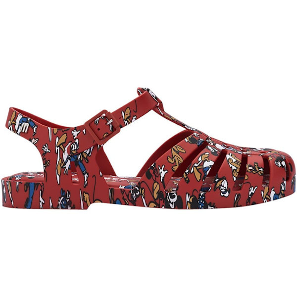Melissa Jelly Sandal Possession Print + Mickey And Friends Röd EU 39 Kvinna