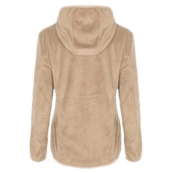 Izas Tucana Fleecejacka Med Huva Beige 2XL Kvinna