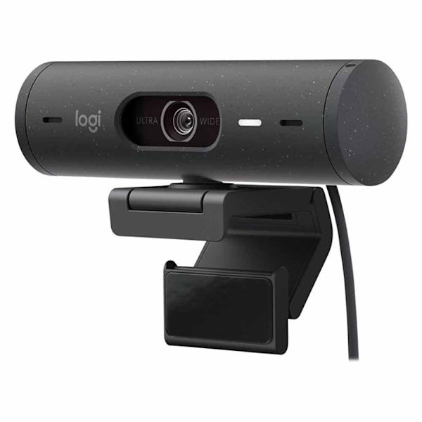 Logitech Webbkamera Brio 500 Silver