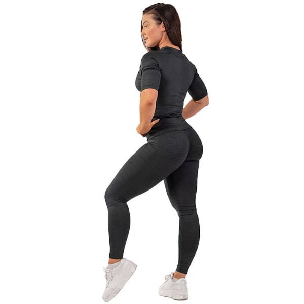 Nebbia Leggings Hög Midja Python Snakeskin 407 Svart L Kvinna