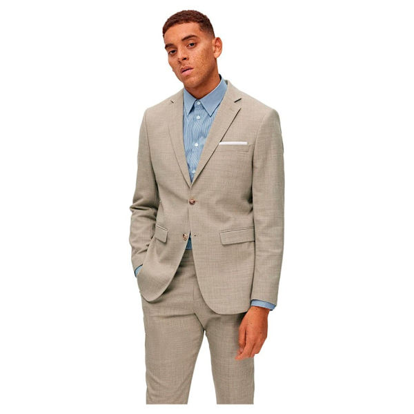 Selected Bleiseri Oasis Slim Fit Beige 94 Mies
