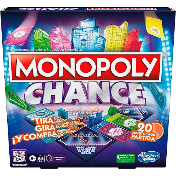 Hasbro Brädspel Monopoly Chance Flerfärgad