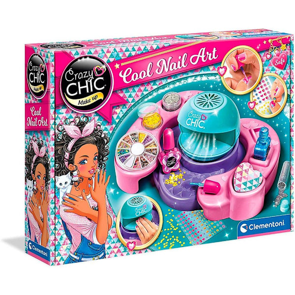 Clementoni Designa Dina Naglar Crazy Chic Cool Nail Art Durchsichtig