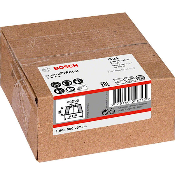 Bosch Professional Glas Nøgle 110x90x55 Mm G24 Søvfarvet