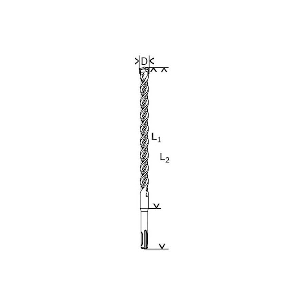 Bosch Sds Plus-5: 10x950x1005 Mm Vægbor