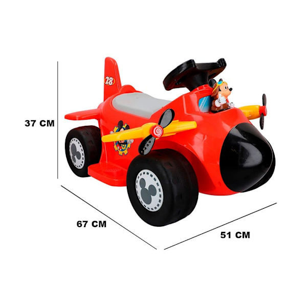 Kiddisland Ride-on Walker Disney Junior Mickey Plane Flerfarvet 18 Months - 3 Years