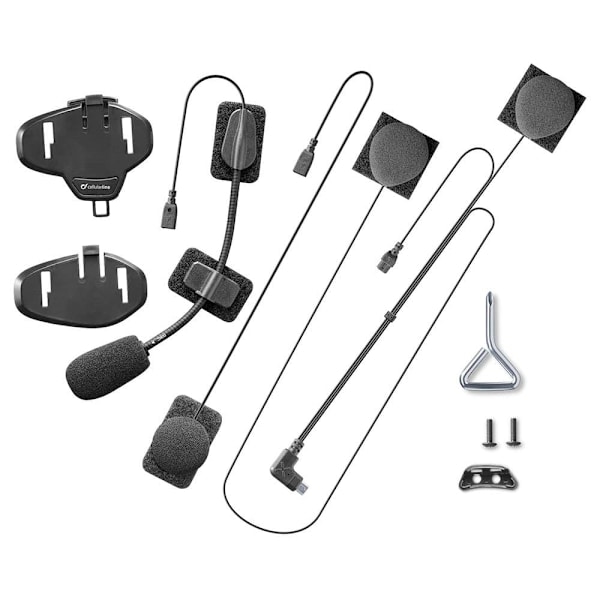 Interphone Cellularline Kit Audio Conector Flat Sort