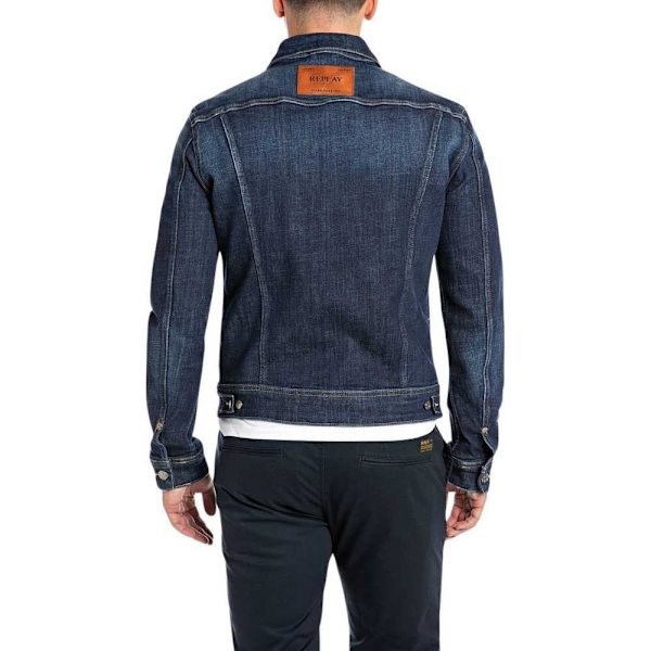Replay Mv842j.000.141706 Denimjakke Blå 2XL Mand