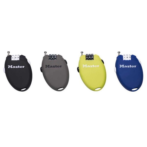 Master Lock Retractable 3 Digit Lock 4 Units Flerfärgad 0.2 x 70 cm