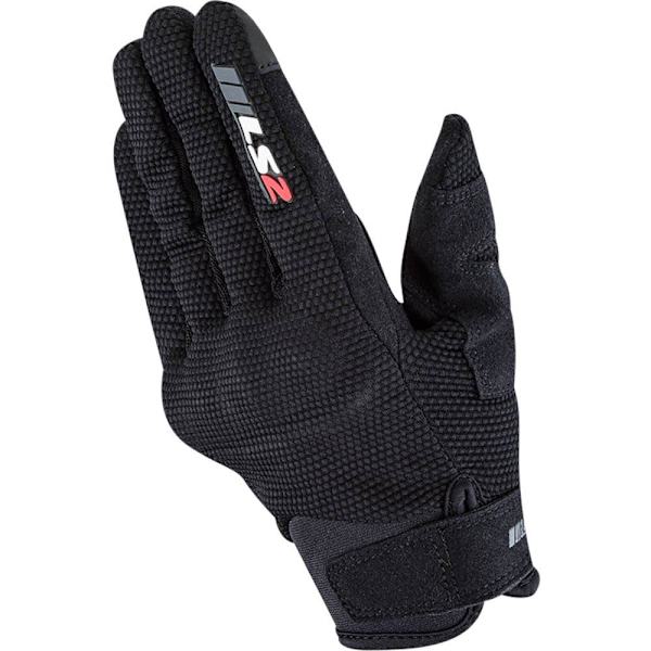 Ls2 Textil Handsker Ray Sort XS