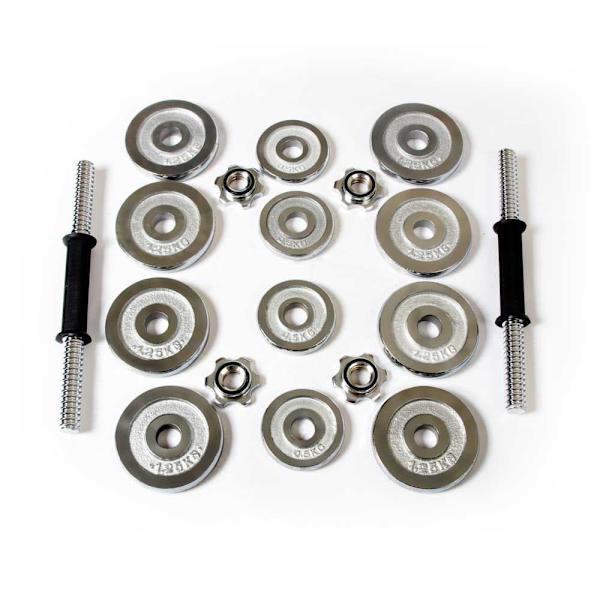Keboo Hantelset Serie 700 15kg Silver 15 kg