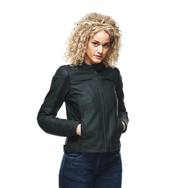 Dainese Læderjakke Razon 2 Sort 40 Kvinde