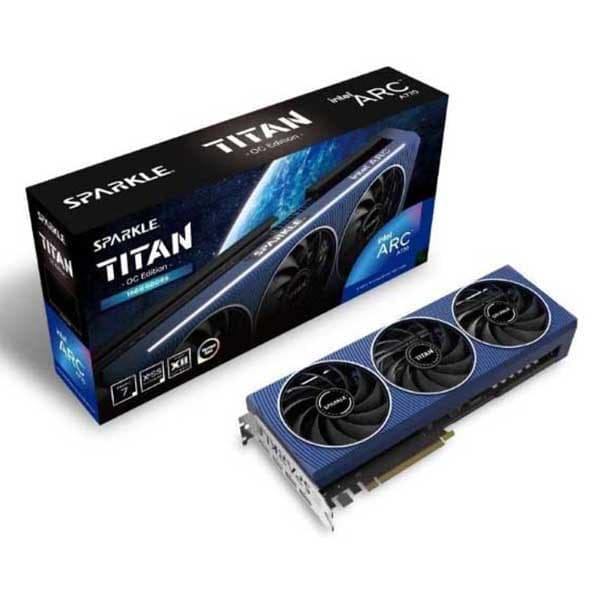 Sparkle Grafikkort Arc A770 Titan Oc 16gb Gddr6 Durchsichtig Svart, Blå