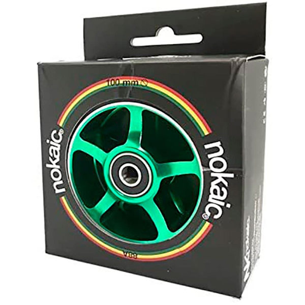 Nokaic Hjul 2 Enheder Grøn 100 mm
