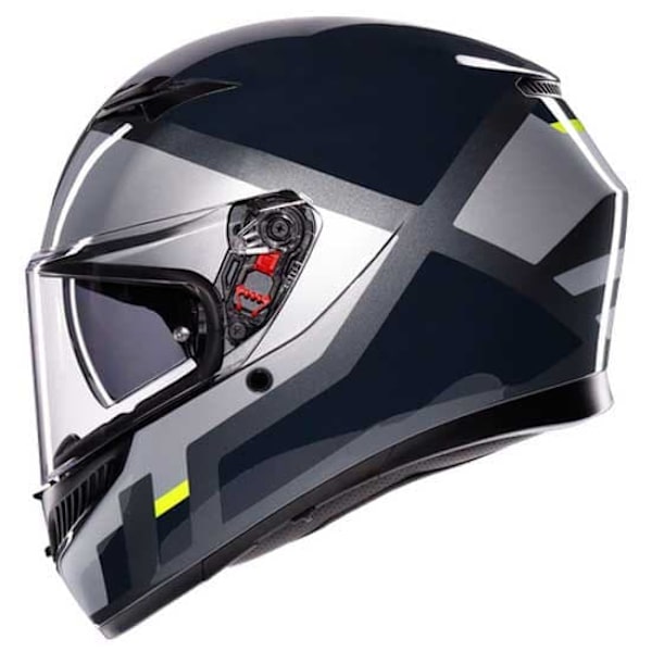 Agv K3 Fullface-hjelm Grå 2XL