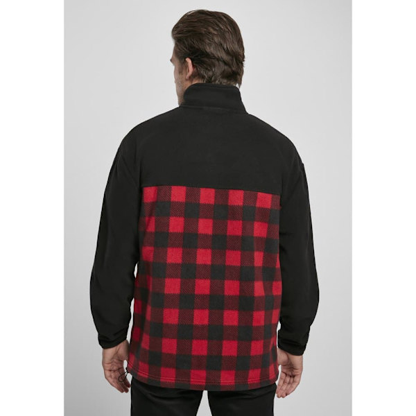 Urban Classics Patterned Polar Fleece Track Jakke Sort M Mand