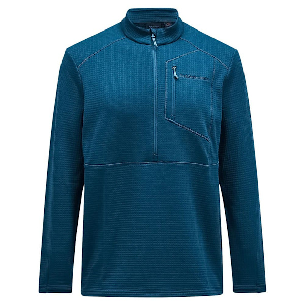 Peak Performance Trail Polartec Fleecejakke Med Halv Lynlås Blå XL Mand
