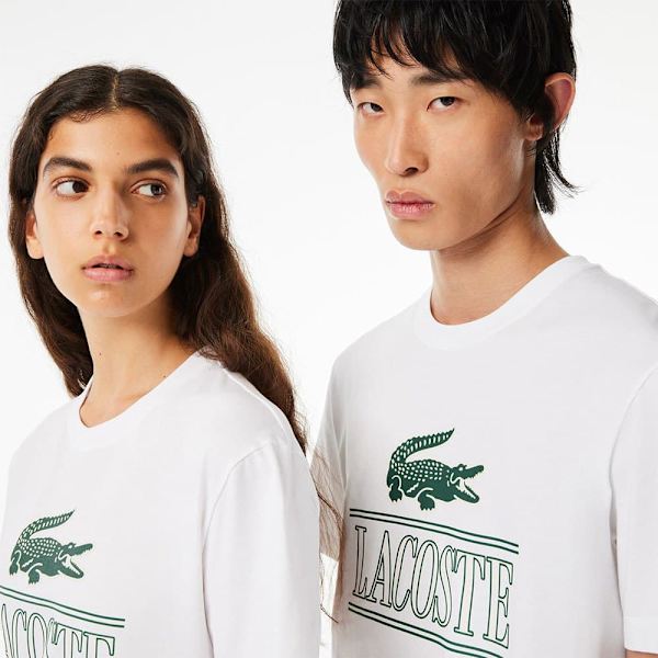 Lacoste Lyhythihainen T-paita Th1218-00 Valkoinen S Mies