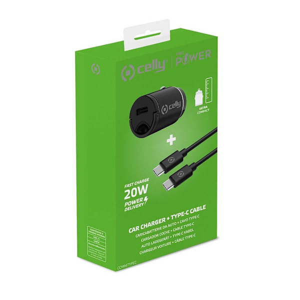 Celly Billaddare Mini Usb C/a 20w Silver