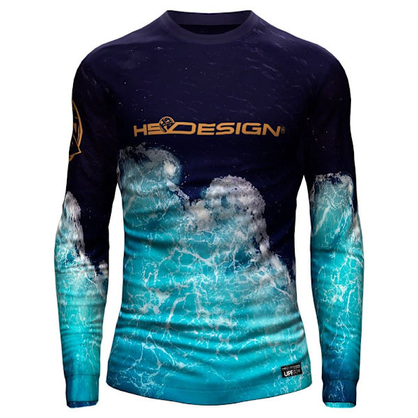 Hotspot Design Langærmet T-shirt Ocean Performance Hotspot Blå 3XL Mand