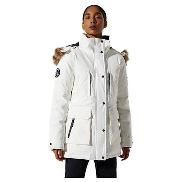 Superdry Jacka Everest Down Snow Vit M Kvinna
