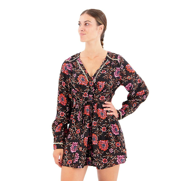 Superdry Långärmad Kort Klänning Printed V Tea Flerfärgad XL Kvinna