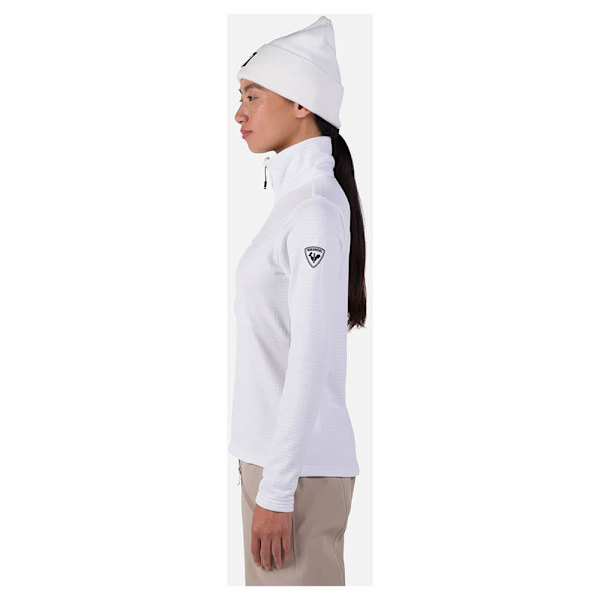 Rossignol Blackside Fleece Med Halv Dragkedja Vit L Kvinna