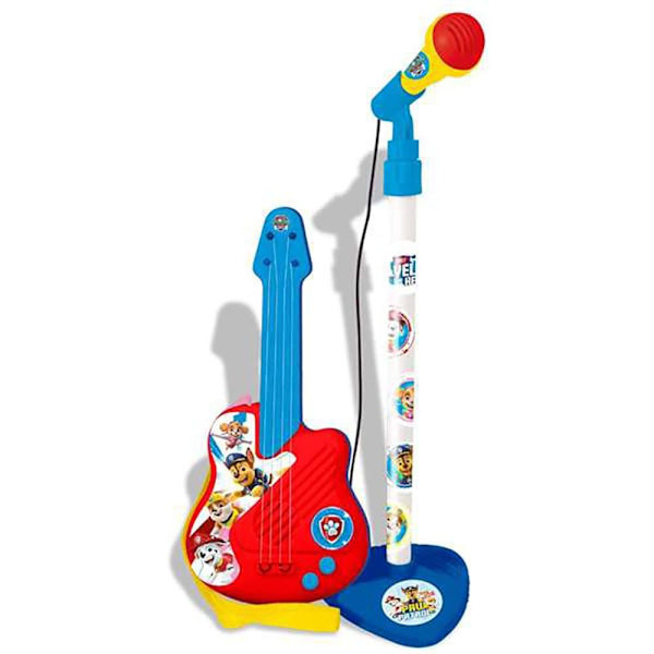 Reig Musicales Gitarr Och Pow Patrol Patrol Med Förstärkare Justerbar Höjd 60x30x17 Cm Durchsichtig